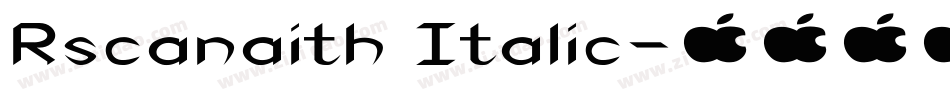 Rscanaith Italic字体转换